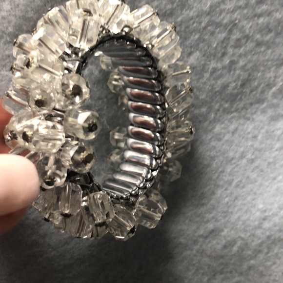 Vintage stretch crystal bracelet - Picture 2 of 5